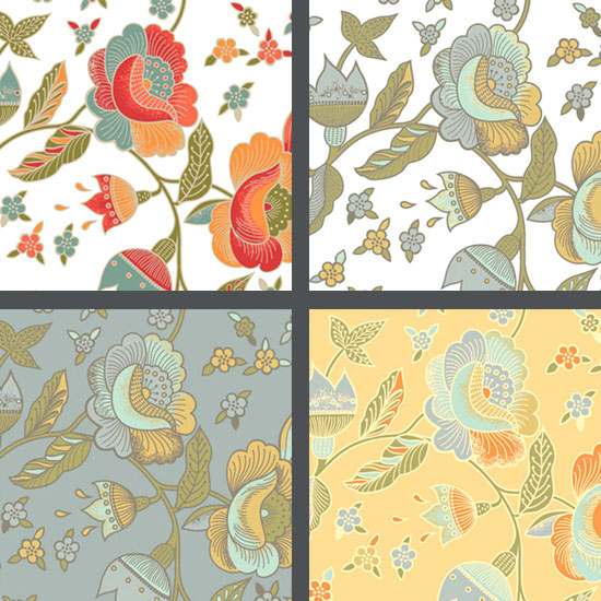 Floral textile design (click image for more)