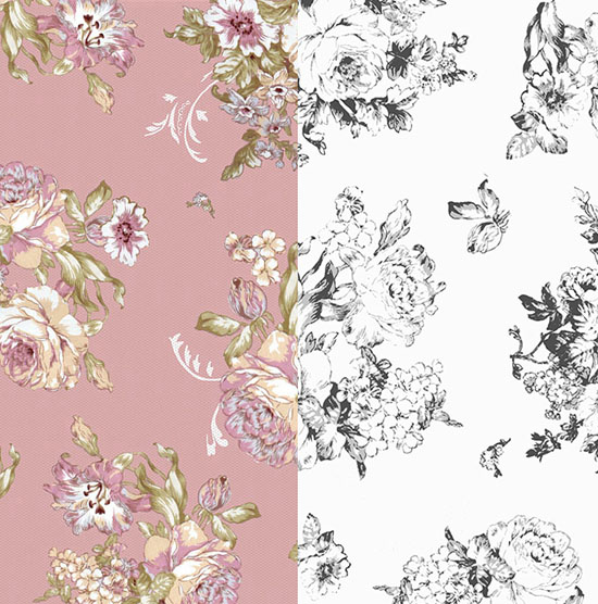 Floral textile design (click image for more)